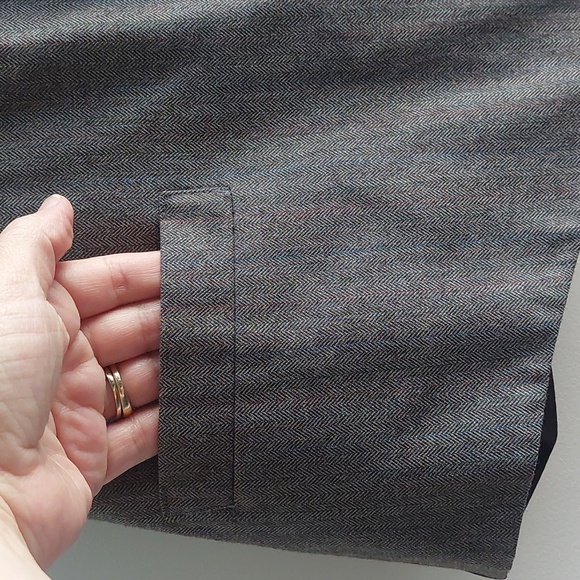 Wool Vest Satin Adjustable Back XL Academia Preppy Casual - Picture 2 of 5